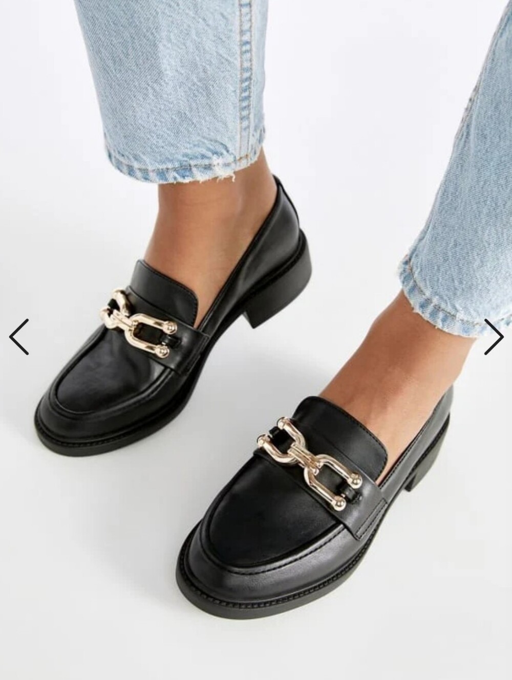 Shoedazzle Camille Black Loafers